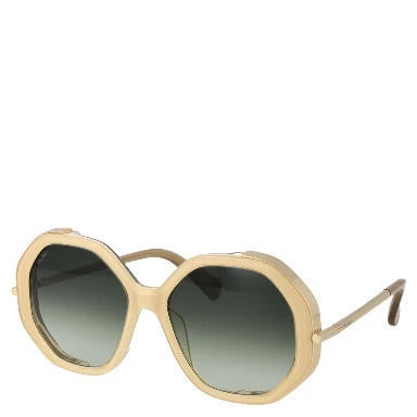 Beige Acetate Sunglasses