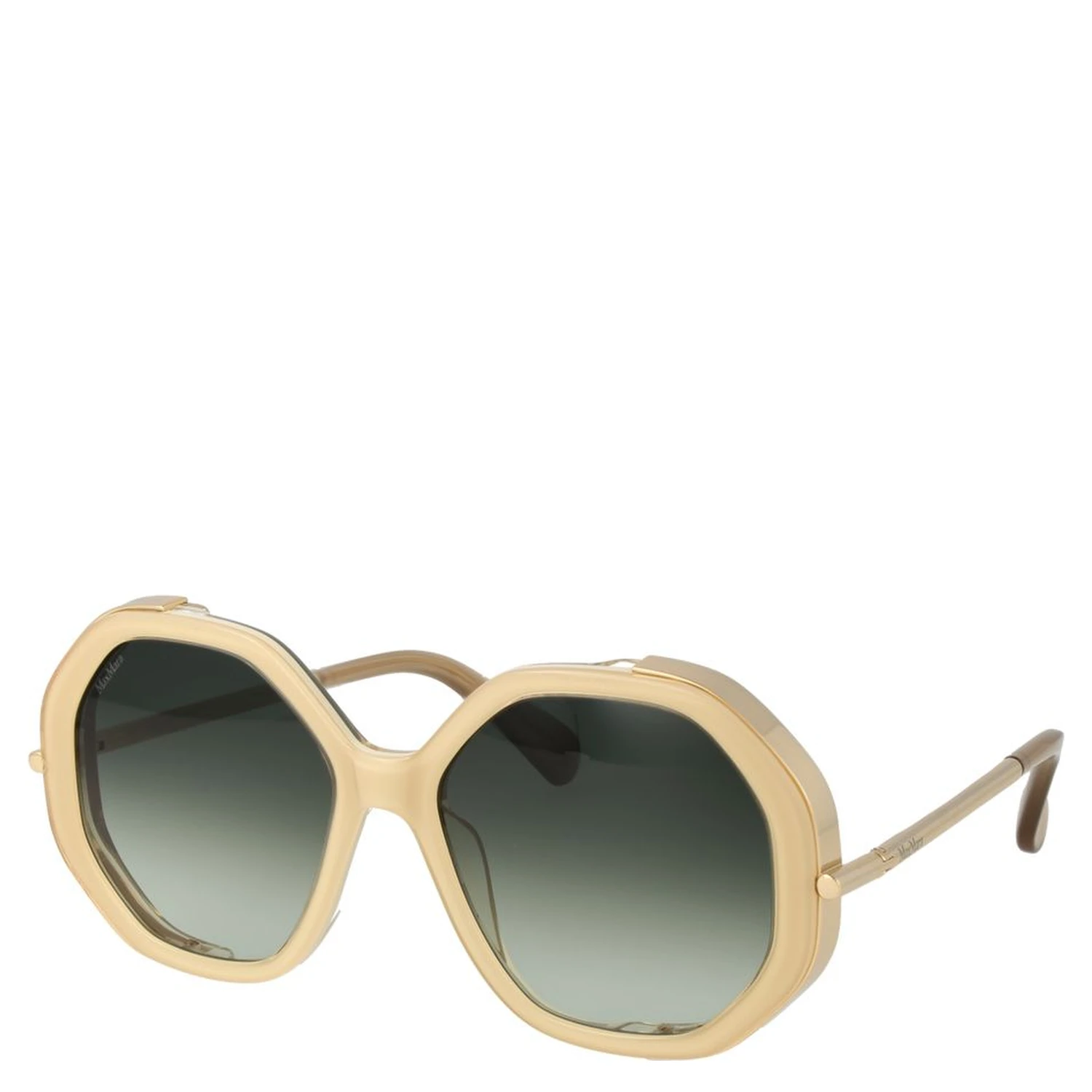 Beige Acetate Sunglasses