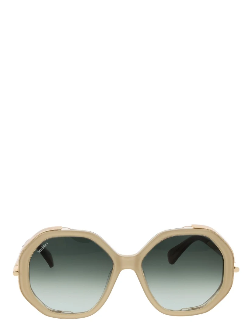 Beige Acetate Sunglasses