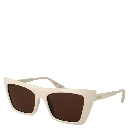 Beige Plastic Sunglasses