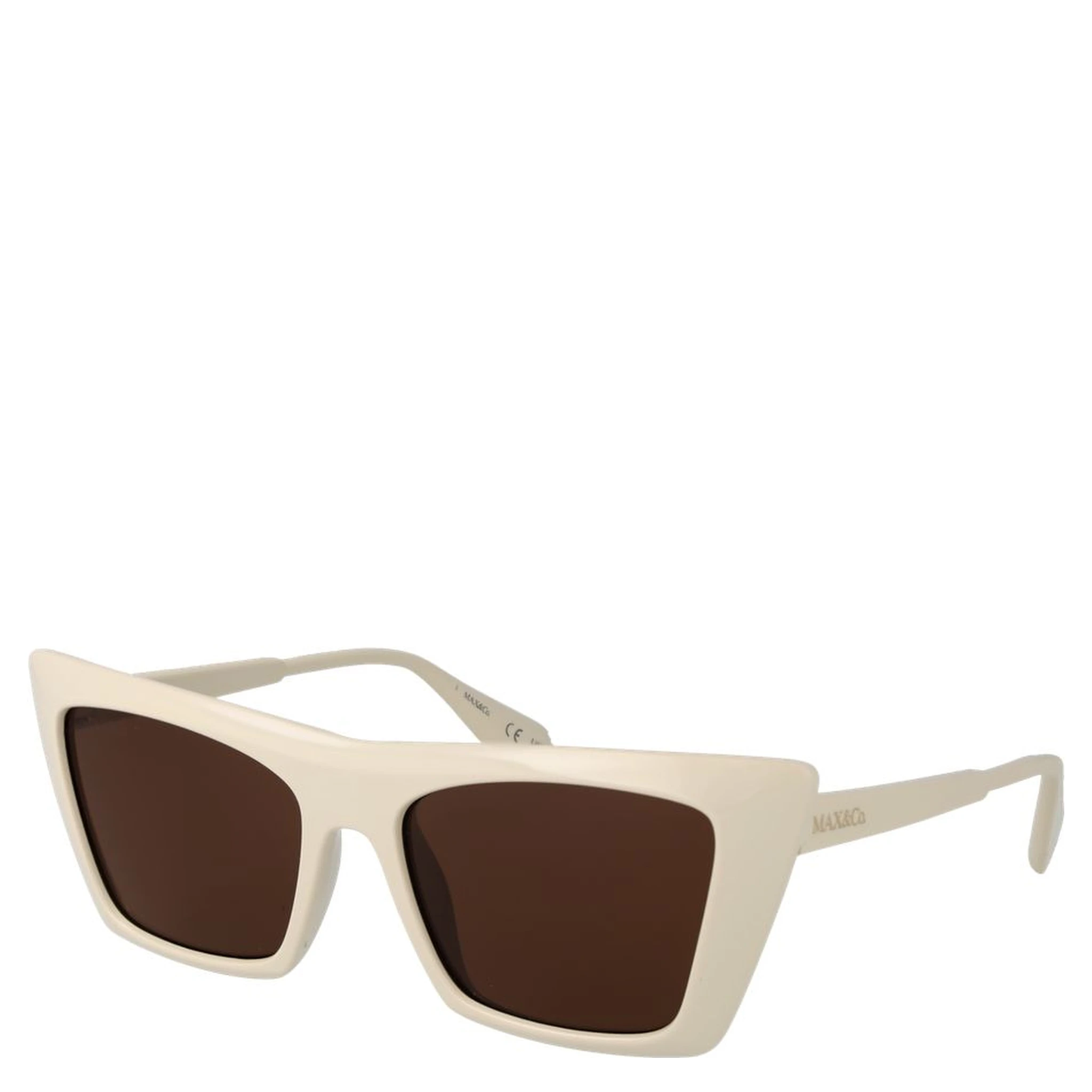 Beige Plastic Sunglasses