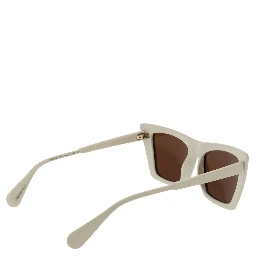 Beige Plastic Sunglasses