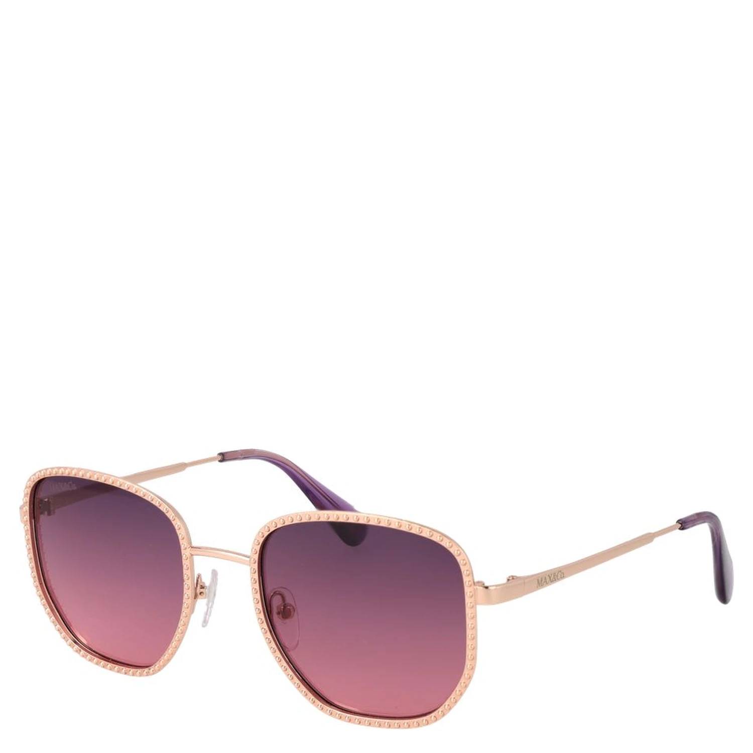 Rose Gold Metal Sunglasses