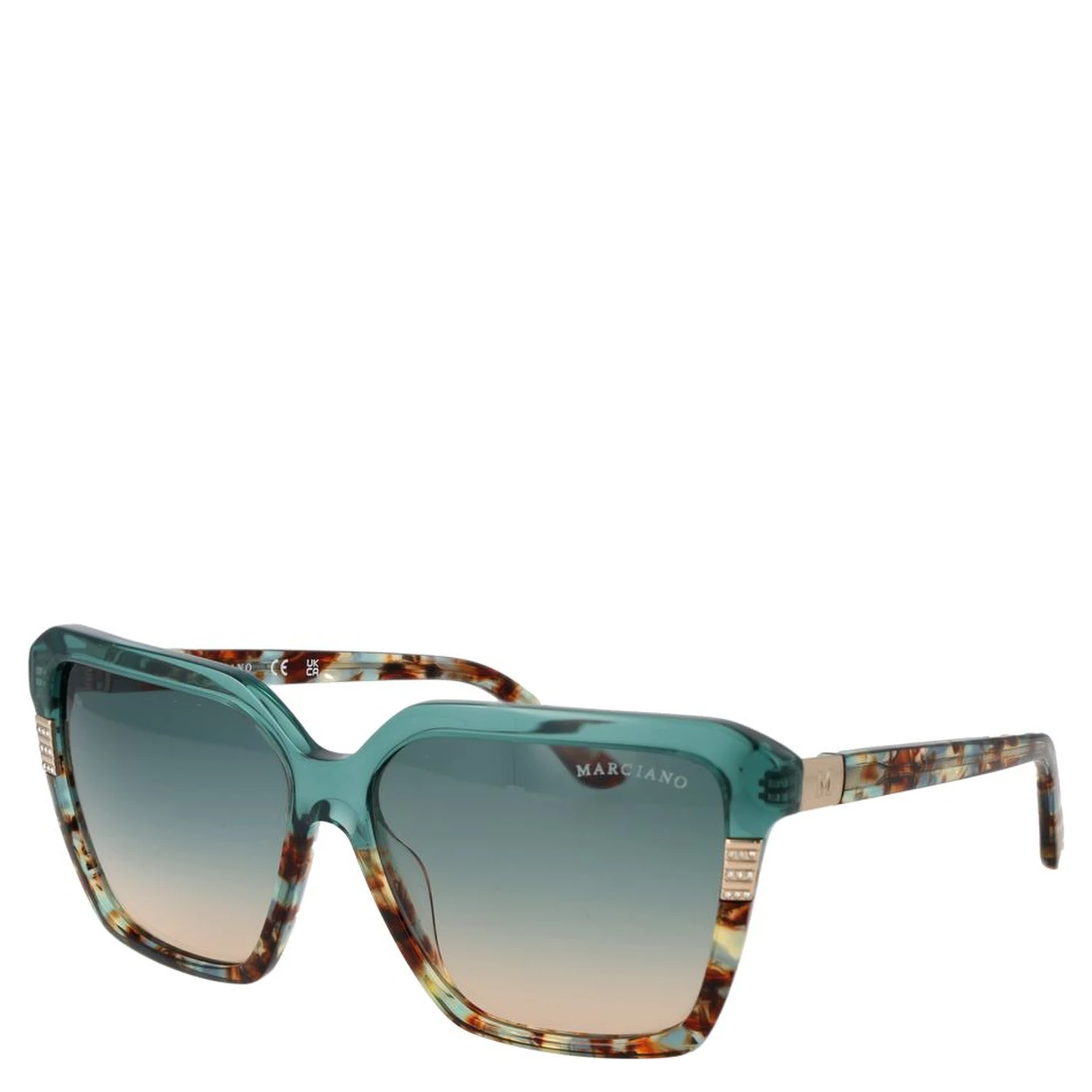 Turquoise Acetate Sunglasses
