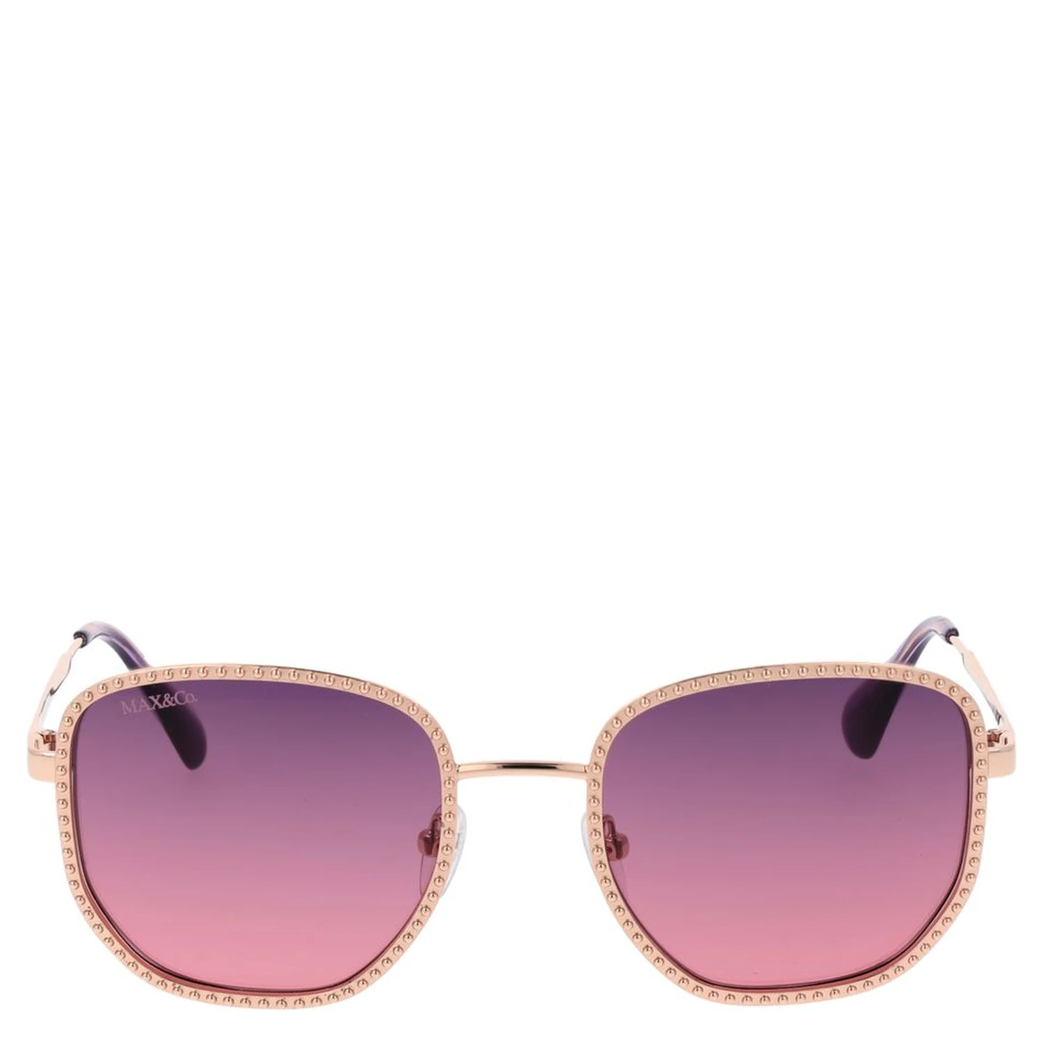 Rose Gold Metal Sunglasses