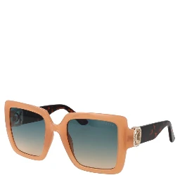 Beige Plastic Sunglasses