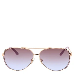 Rose Gold Metal Sunglasses