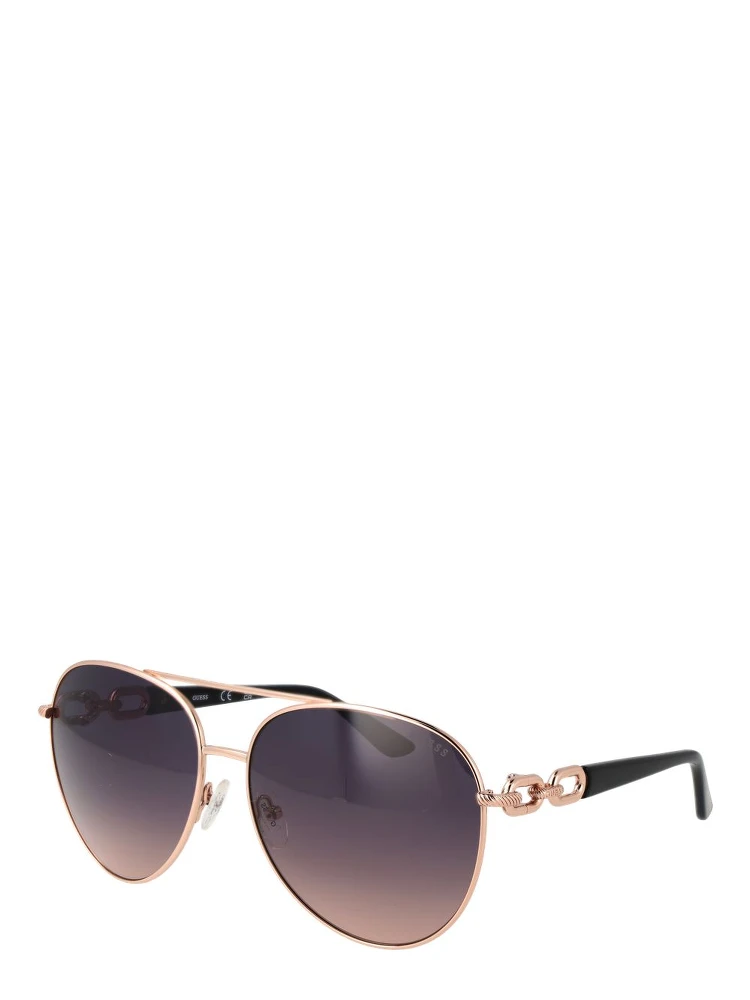 Rose Gold Metal Sunglasses