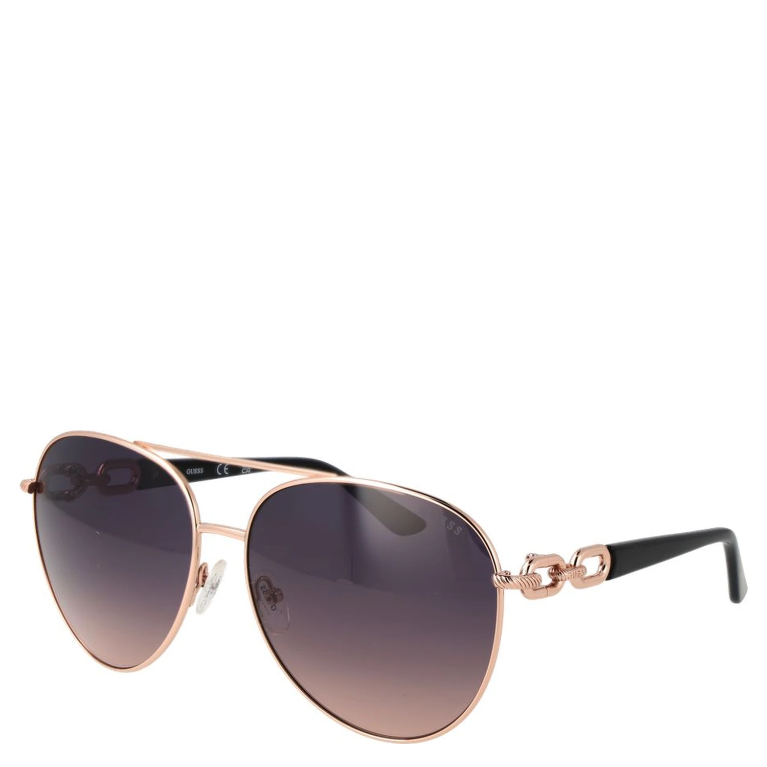 Rose Gold Metal Sunglasses