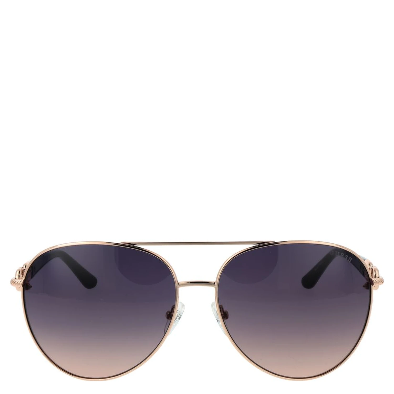 Rose Gold Metal Sunglasses