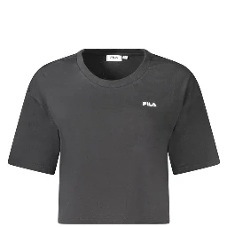 Black Cotton Women's T-Shirt