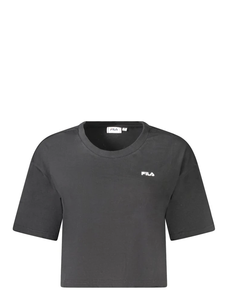 Black Cotton Women's T-Shirt