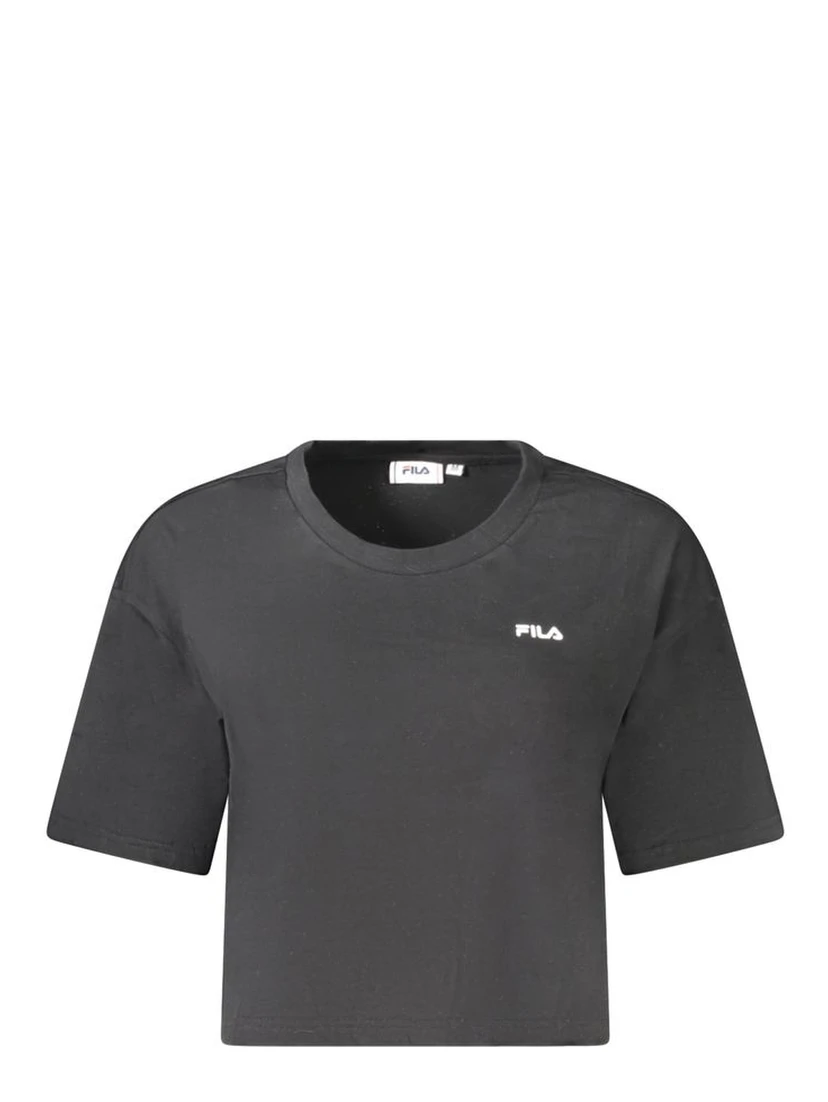 Black Cotton Women's T-Shirt