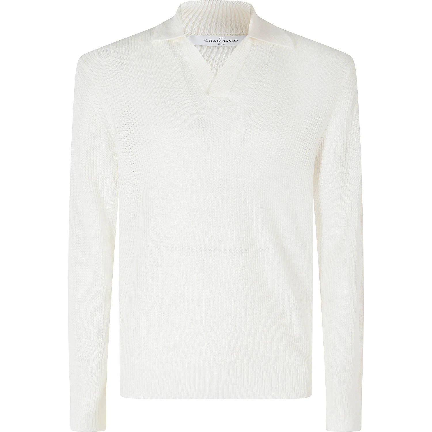 MAGLIA COLLO POLO SKIPPER ML LINO COTONE