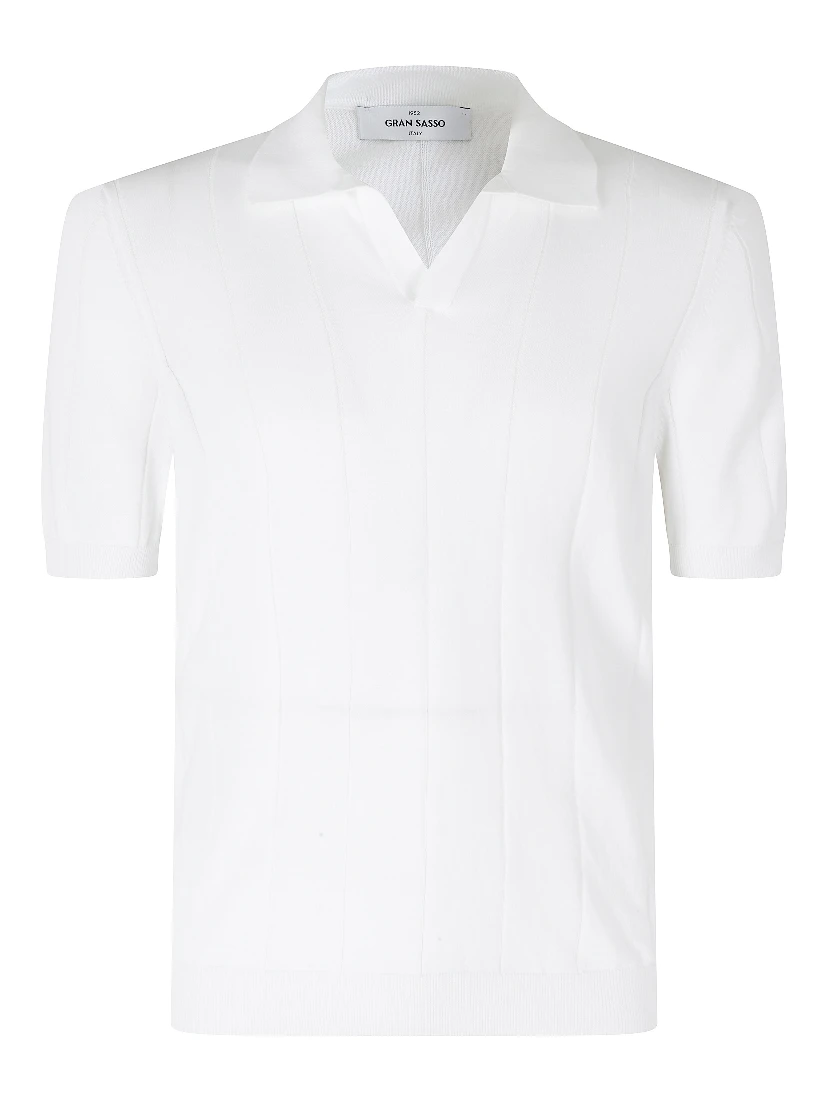 POLO MAGLIA SKIPPER COTONE CUCITURA VETICALI