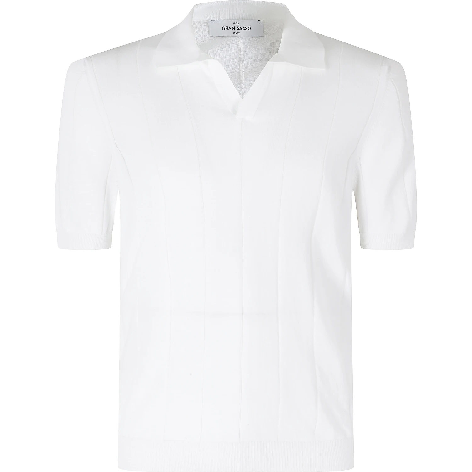 POLO MAGLIA SKIPPER COTONE CUCITURA VETICALI