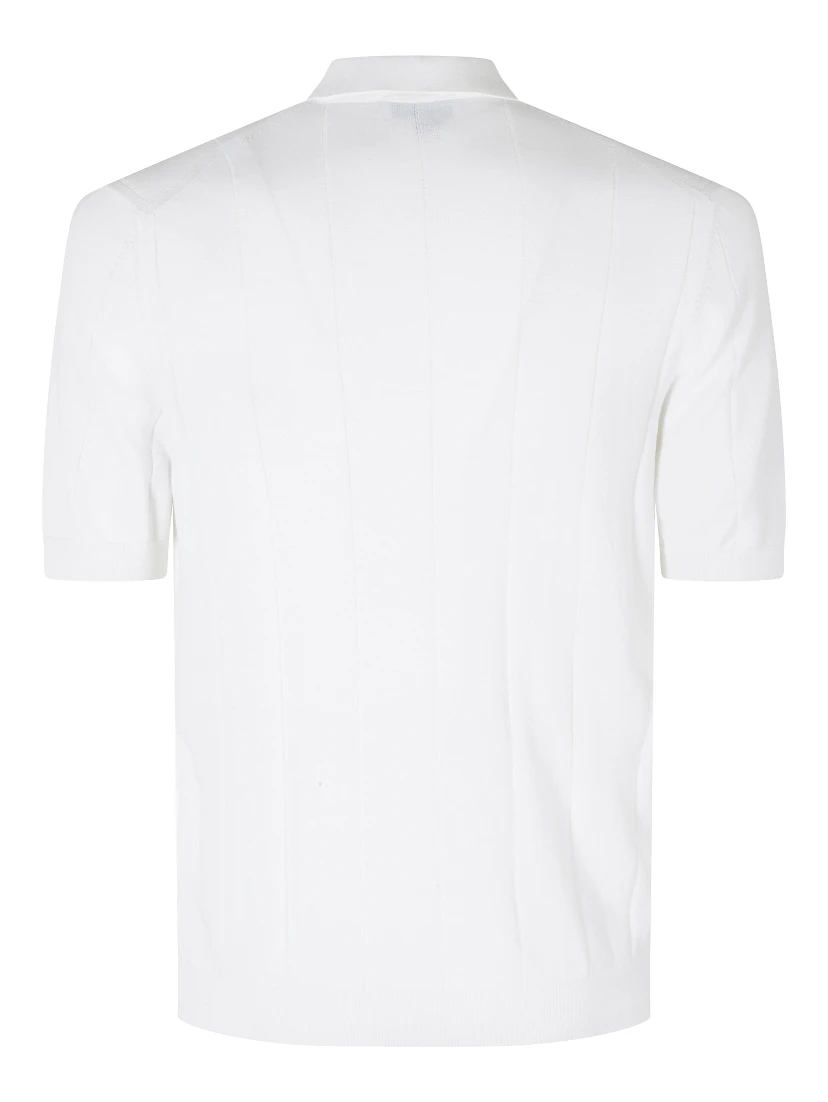 POLO MAGLIA SKIPPER COTONE CUCITURA VETICALI
