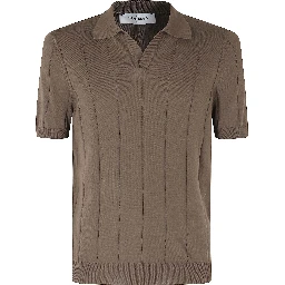 POLO MAGLIA SKIPPER COTONE CUCITURA VETICALI