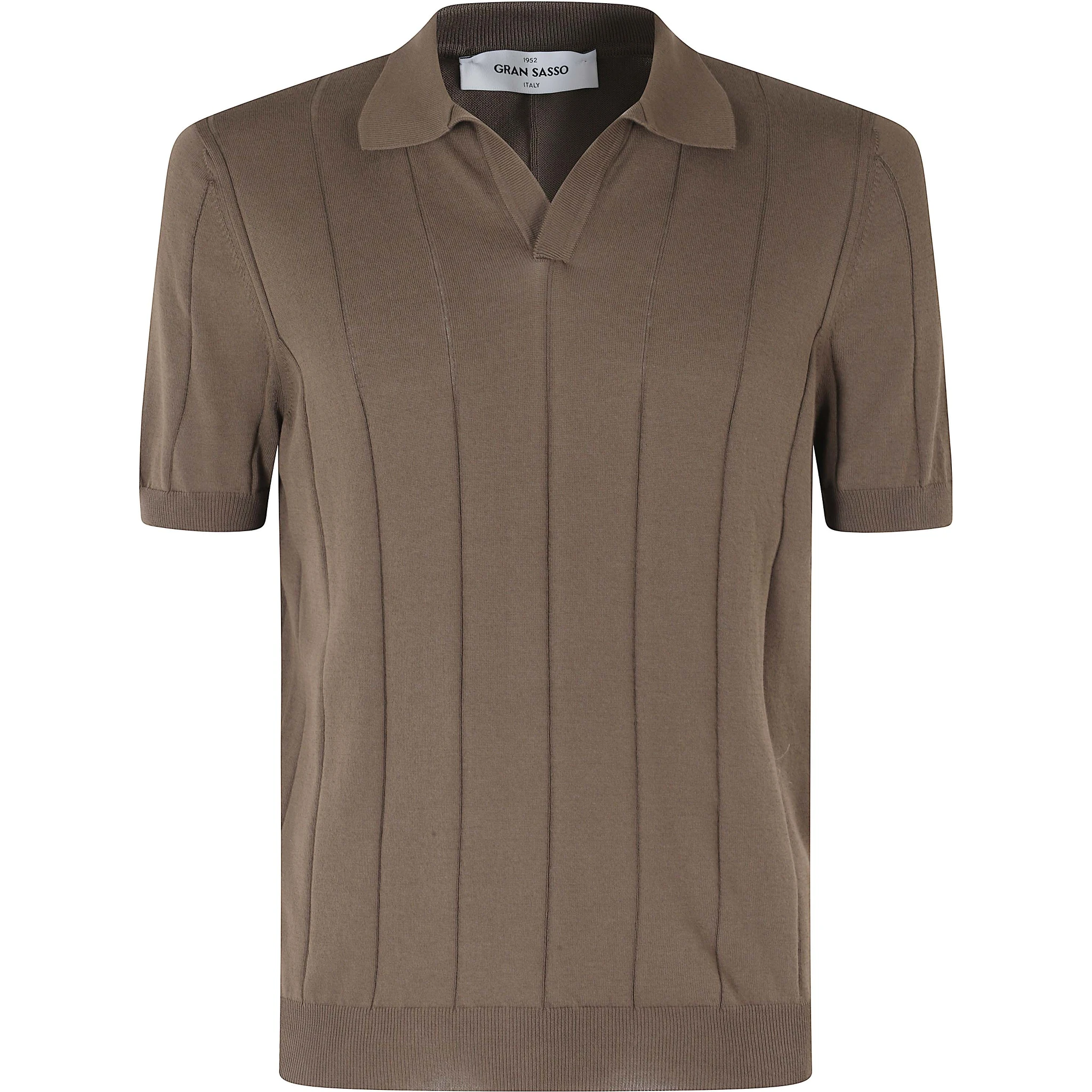 POLO MAGLIA SKIPPER COTONE CUCITURA VETICALI