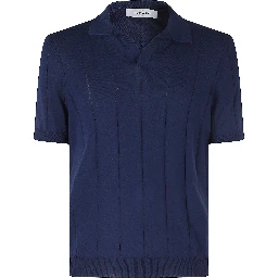 POLO MAGLIA SKIPPER COTONE CUCITURA VETICALI