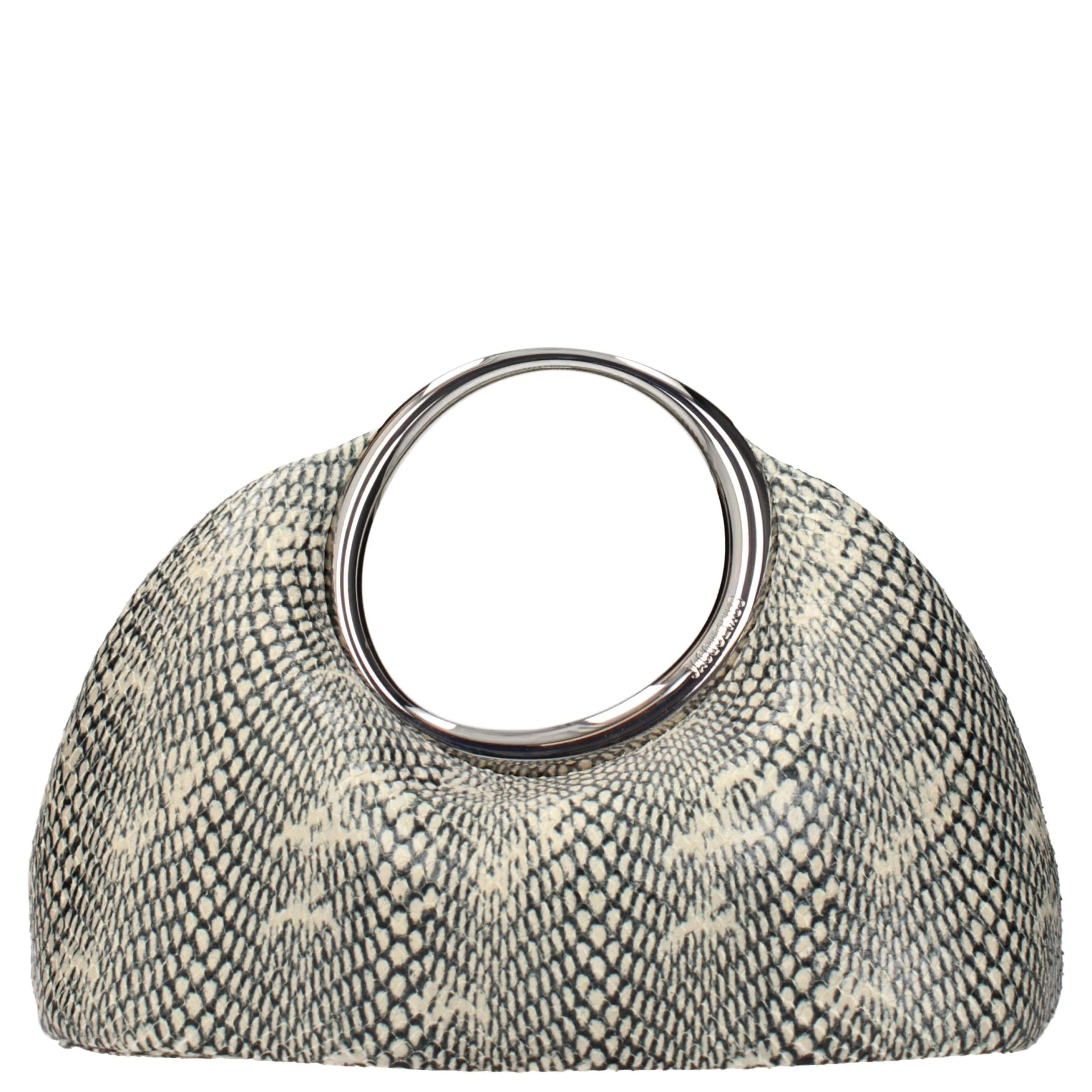 Beige Leather Handbag