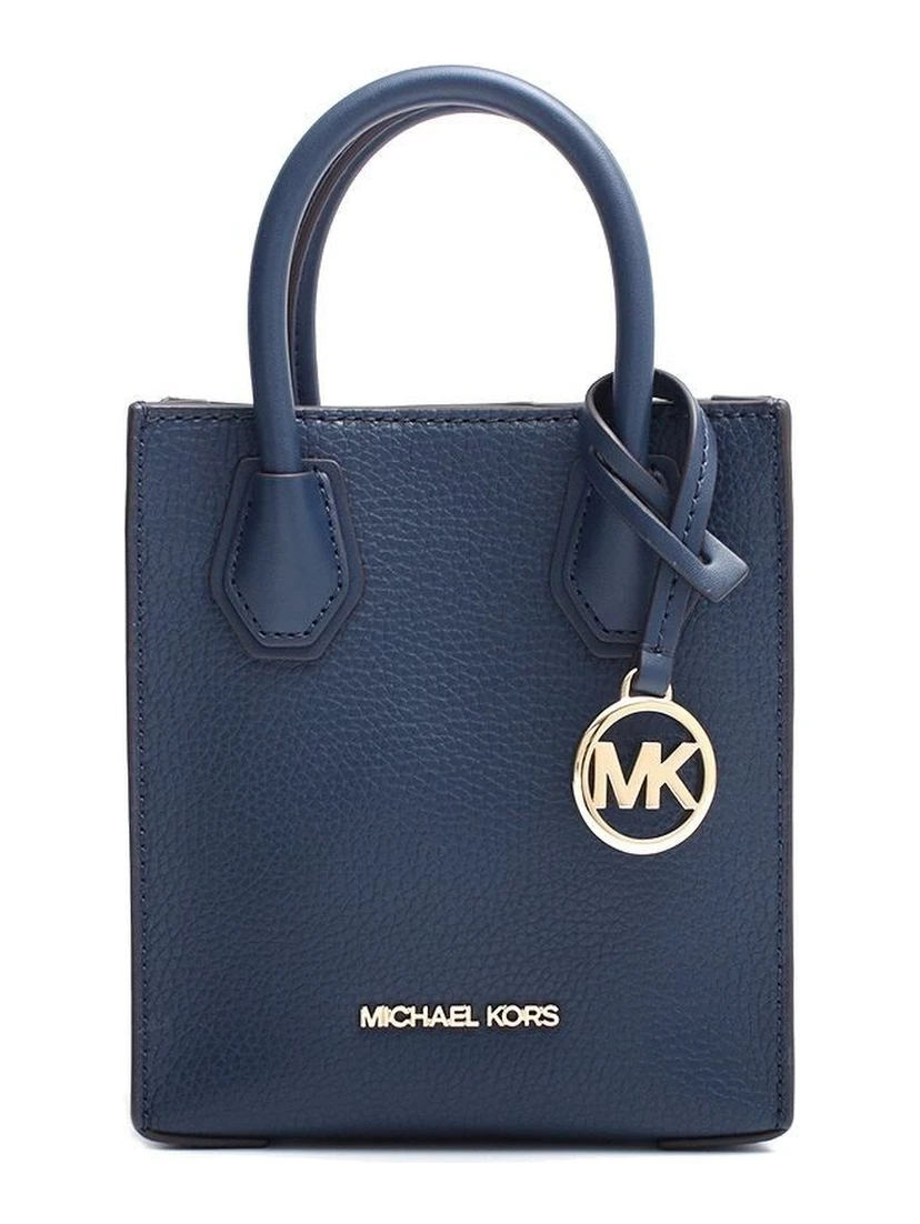 Blue Fur Handbag