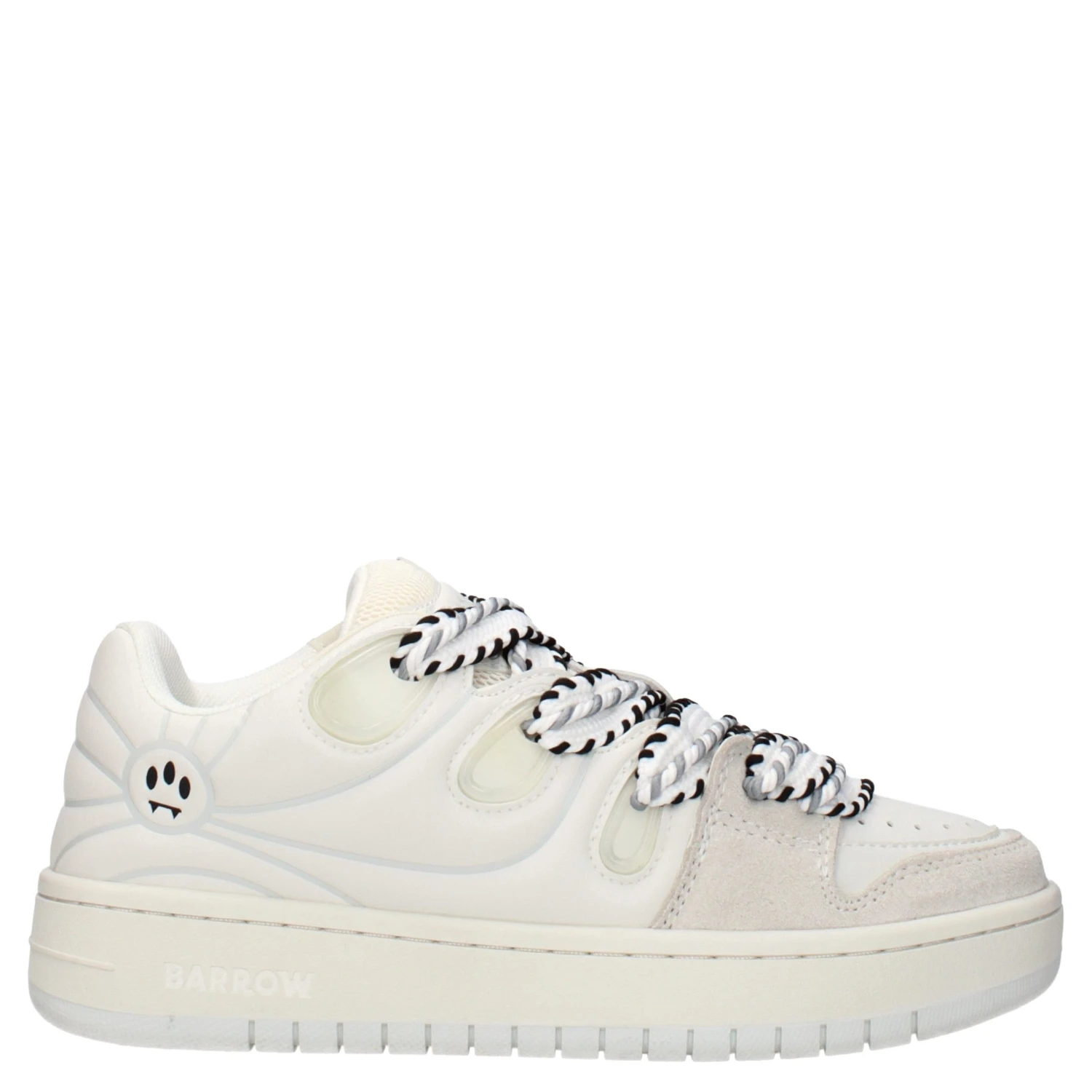 White Leather Low Top Sneakers