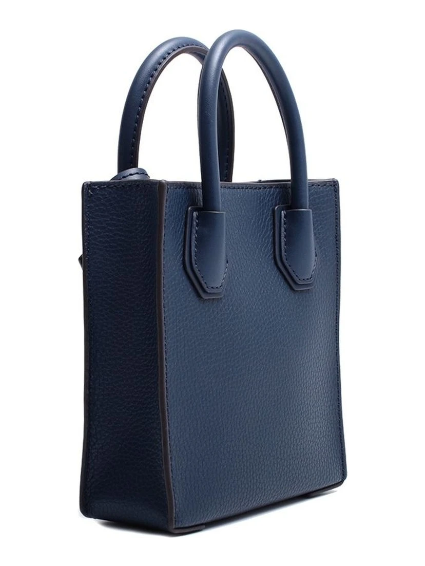 Blue Fur Handbag