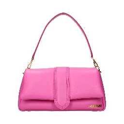 Pink Leather Shoulder Bag