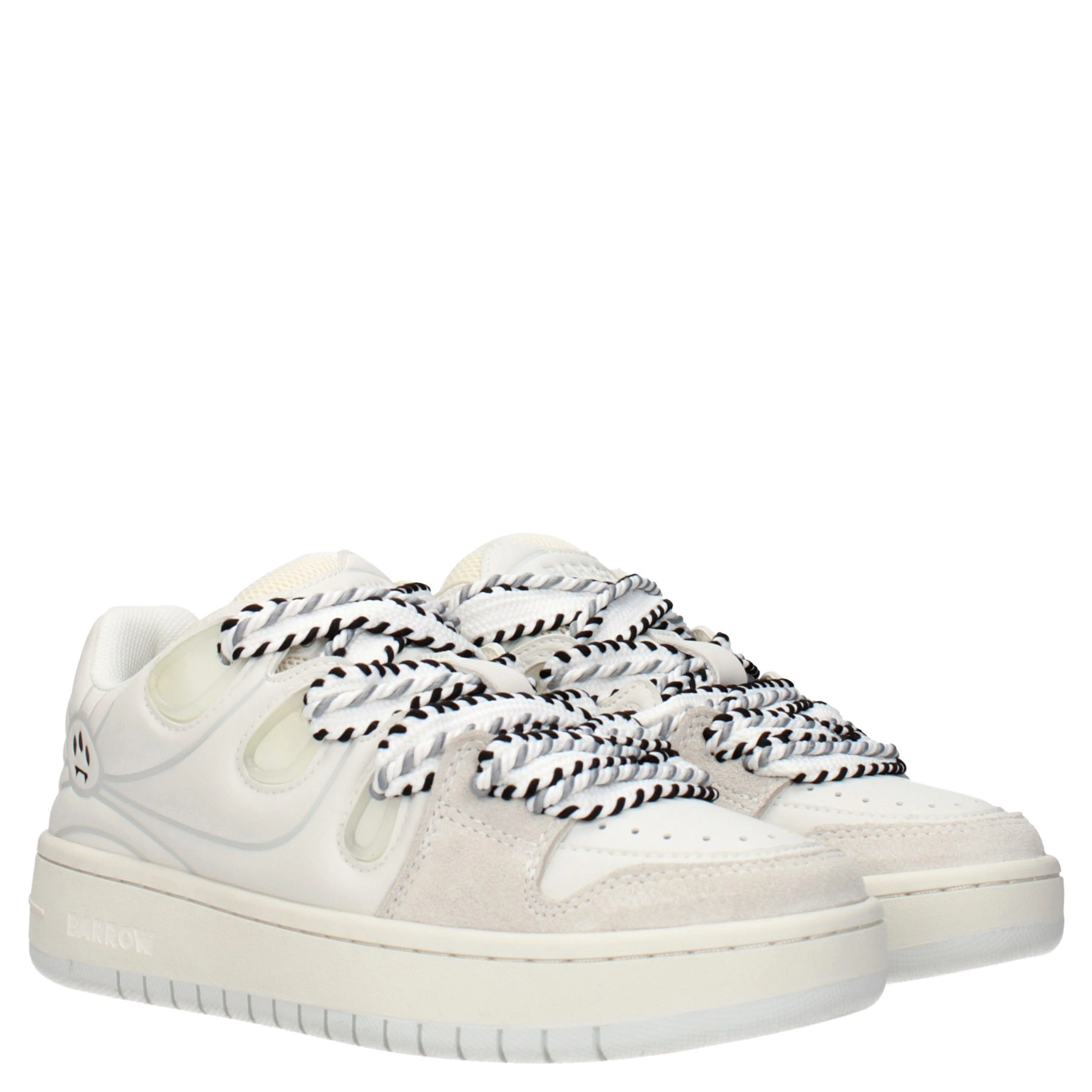 White Leather Low Top Sneakers