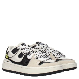 Beige Leather Sneakers