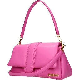 Pink Leather Shoulder Bag