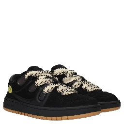 Black Leather Sneakers