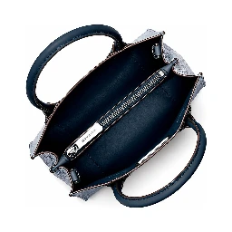 Blue Fur Handbag