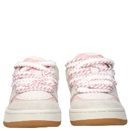 White Leather Low Top Sneakers