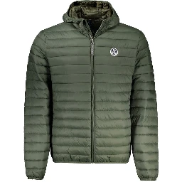 Green Polyamide Men Jacket