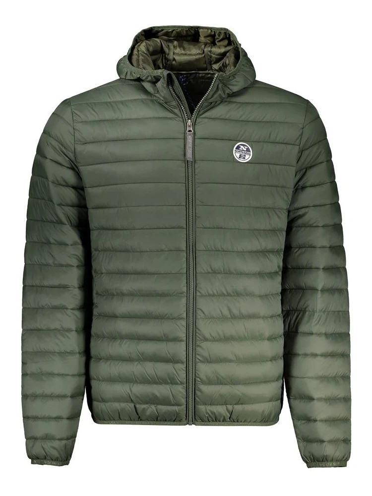 Green Polyamide Men Jacket