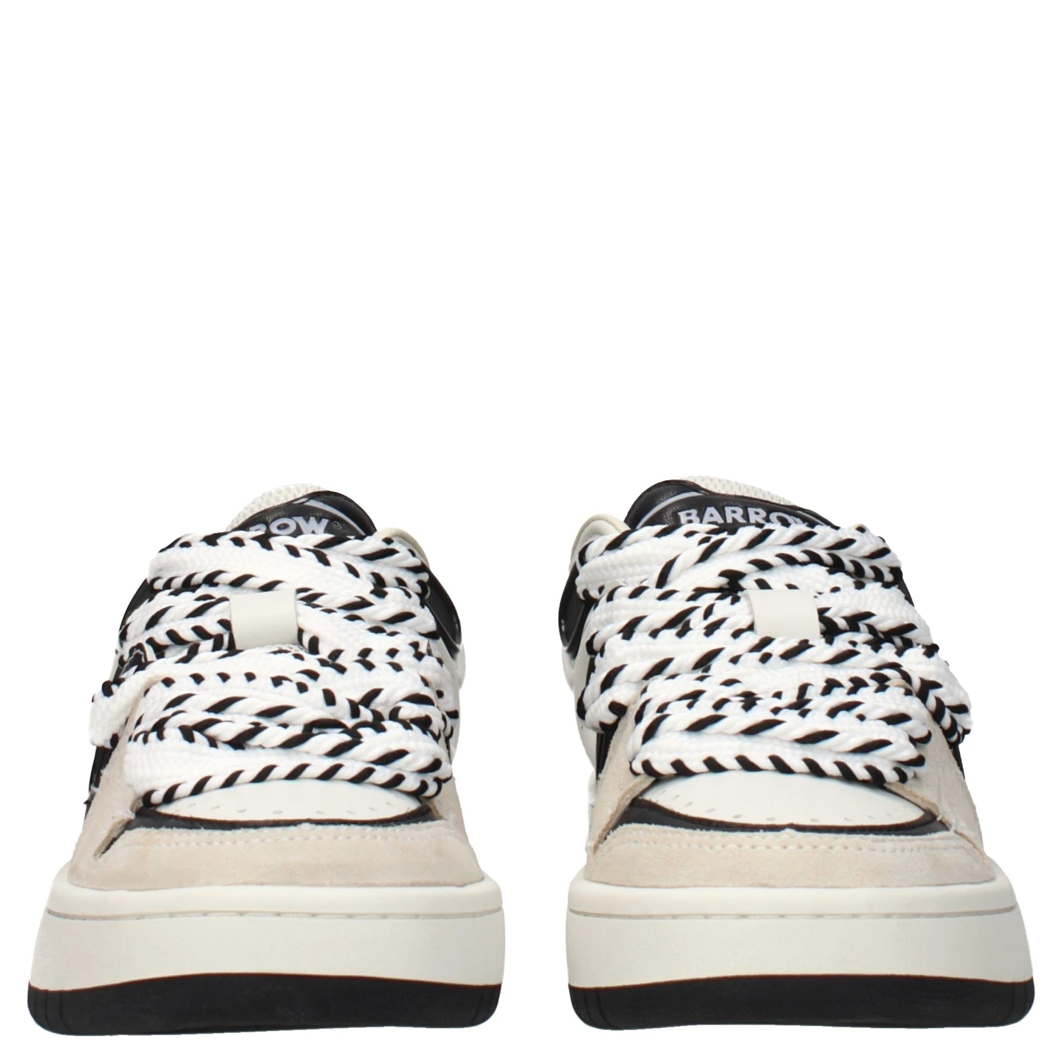 Beige Leather Sneakers
