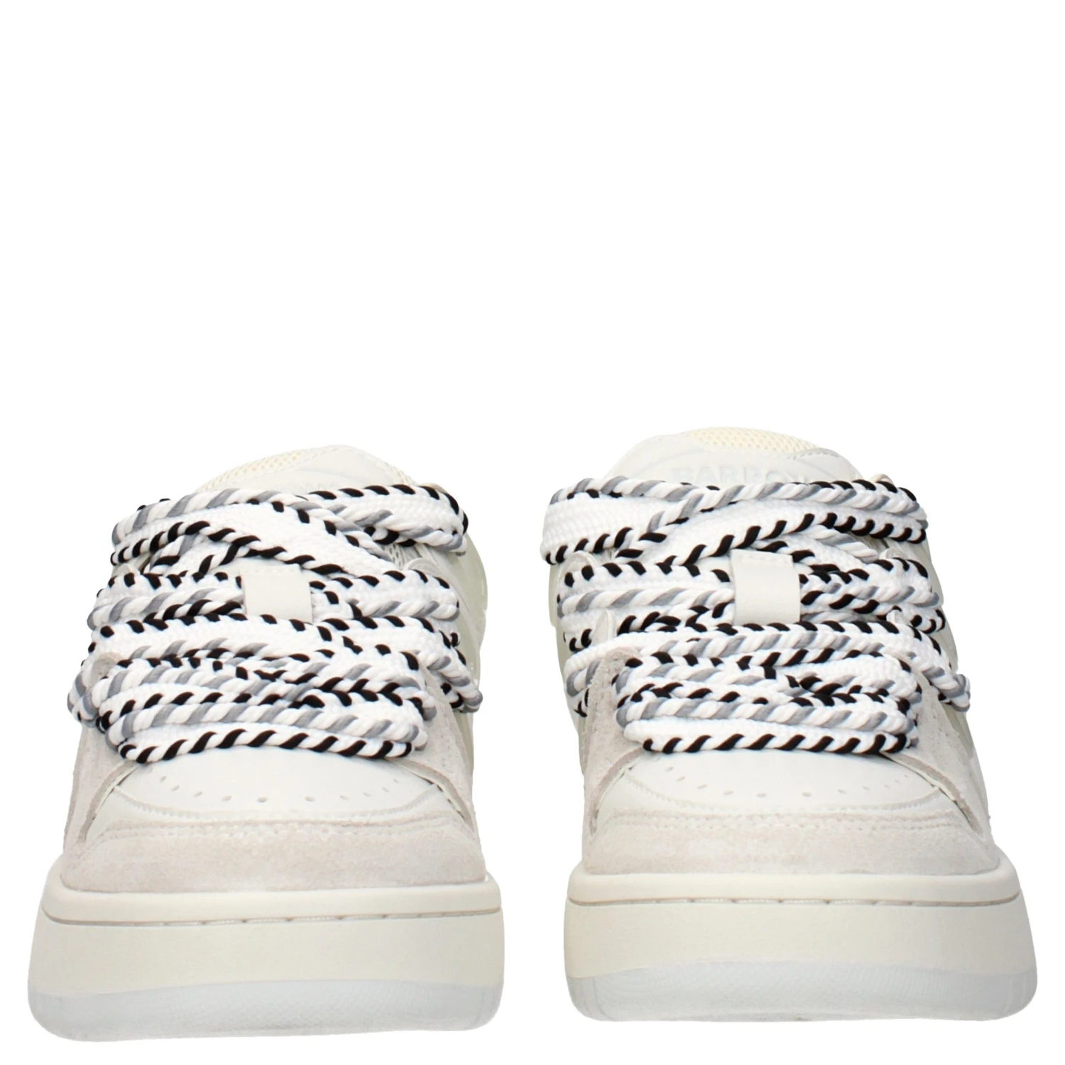 White Leather Low Top Sneakers
