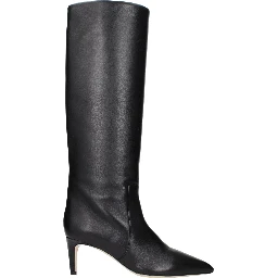 Black Leather Ankle Boots