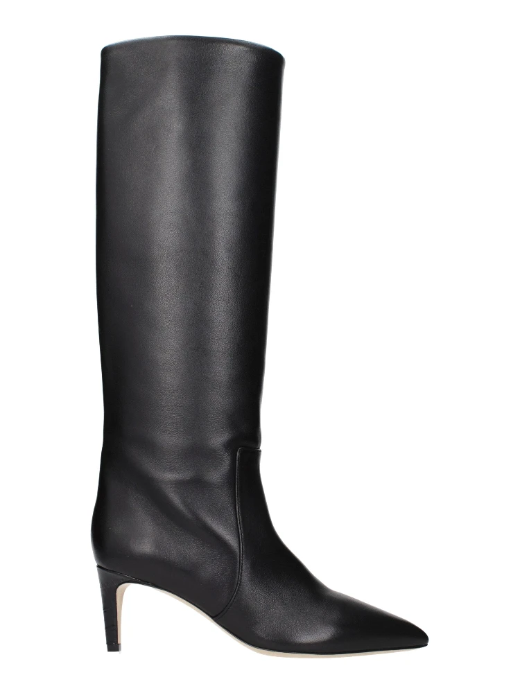 Black Leather Ankle Boots