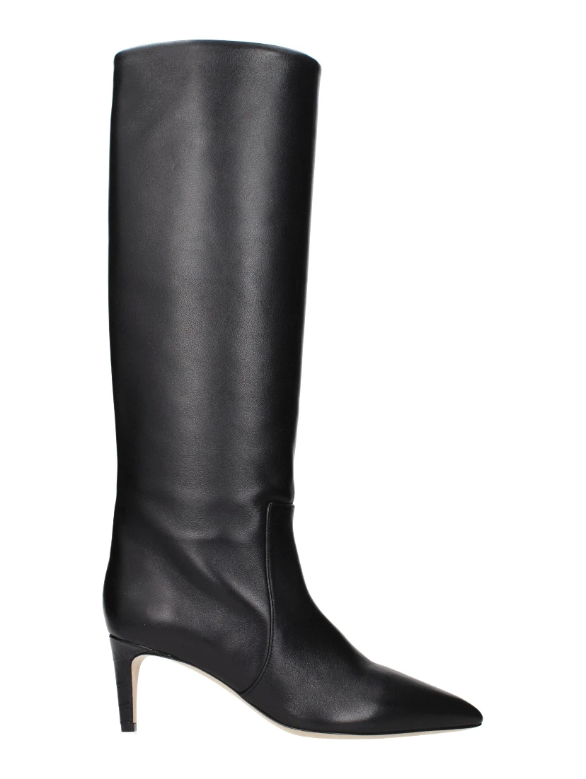 Black Leather Ankle Boots
