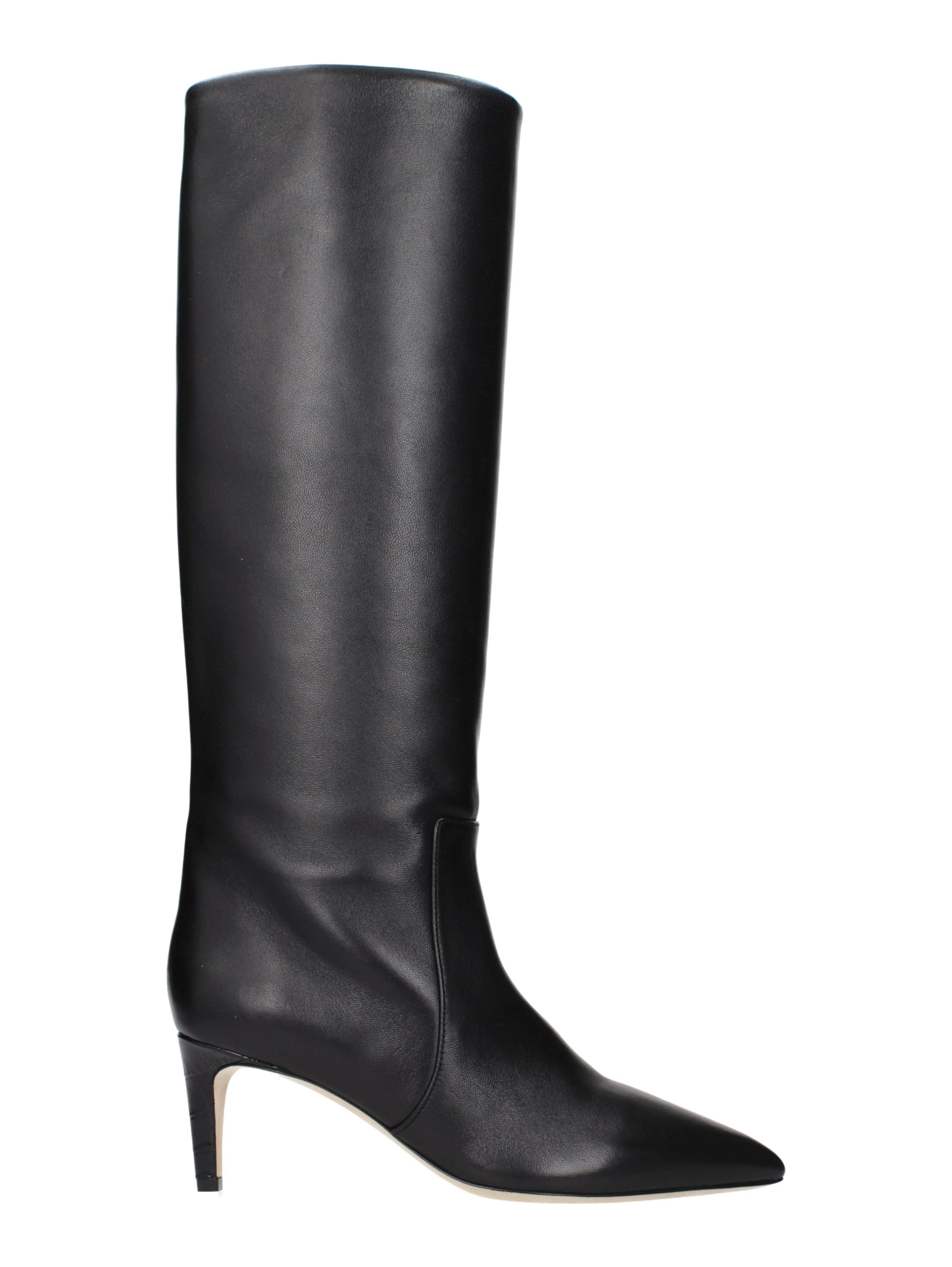 Black Leather Ankle Boots
