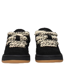 Black Leather Sneakers