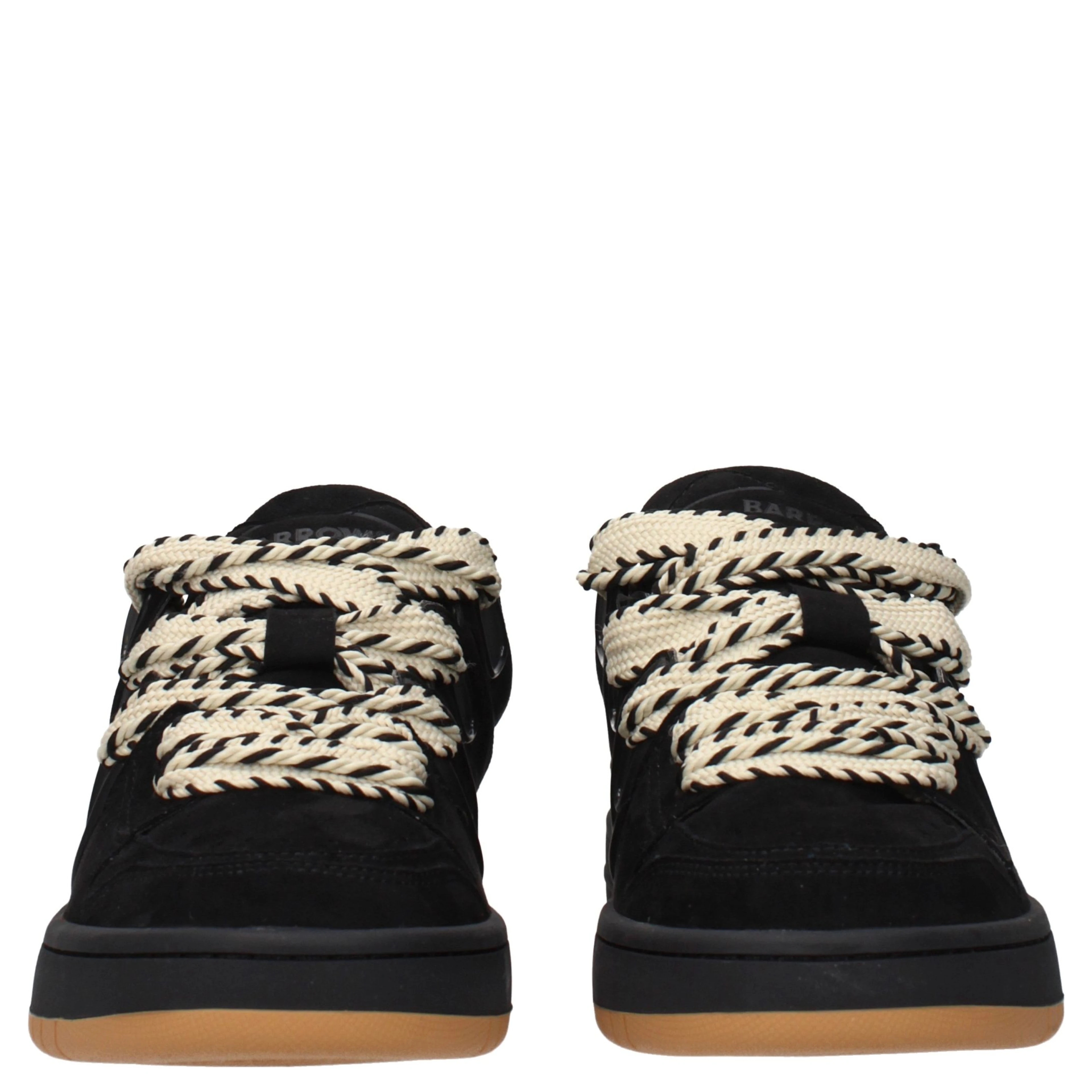 Black Leather Sneakers