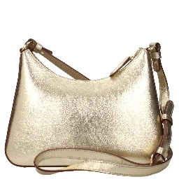 Gold Leather Shoulder Bag