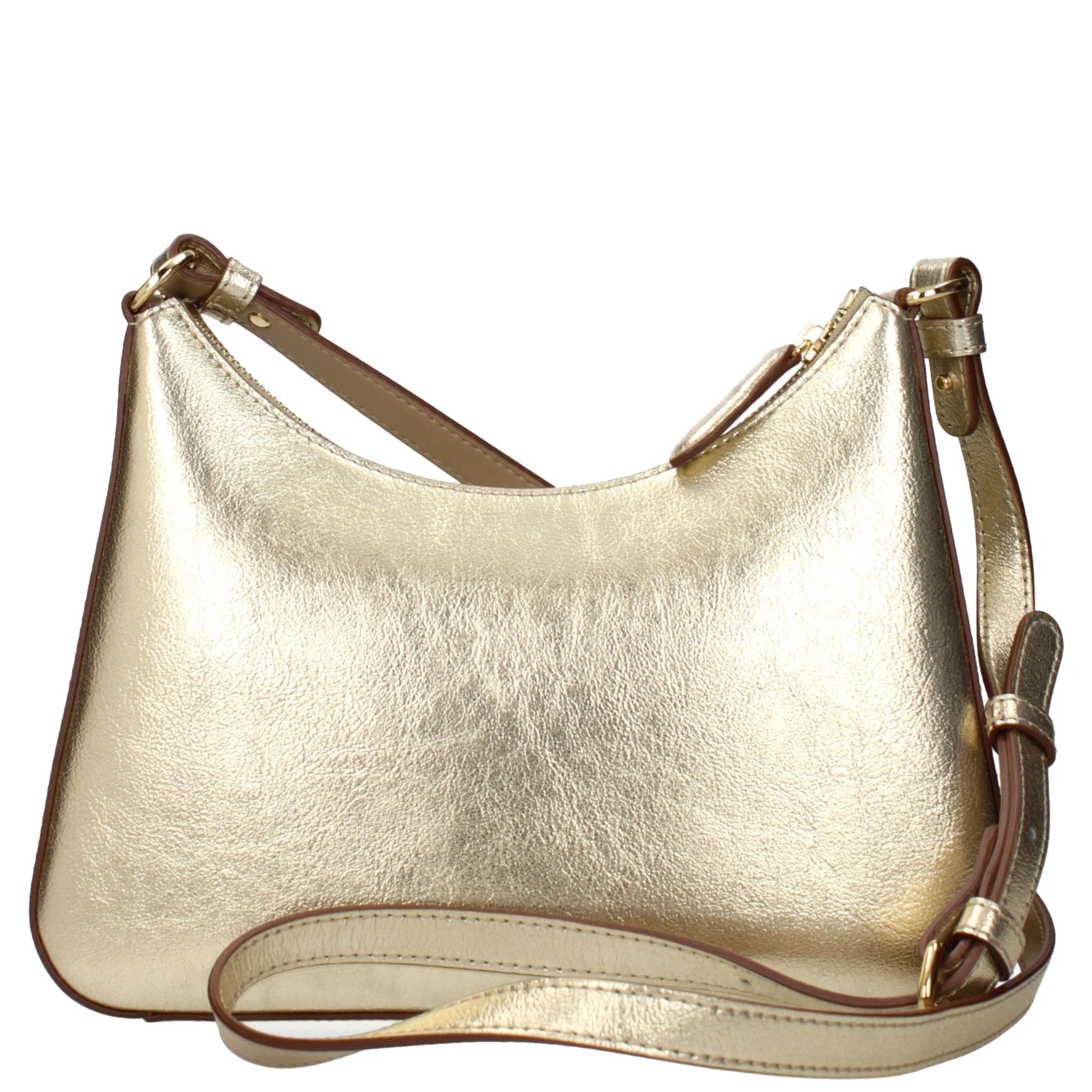 Gold Leather Shoulder Bag
