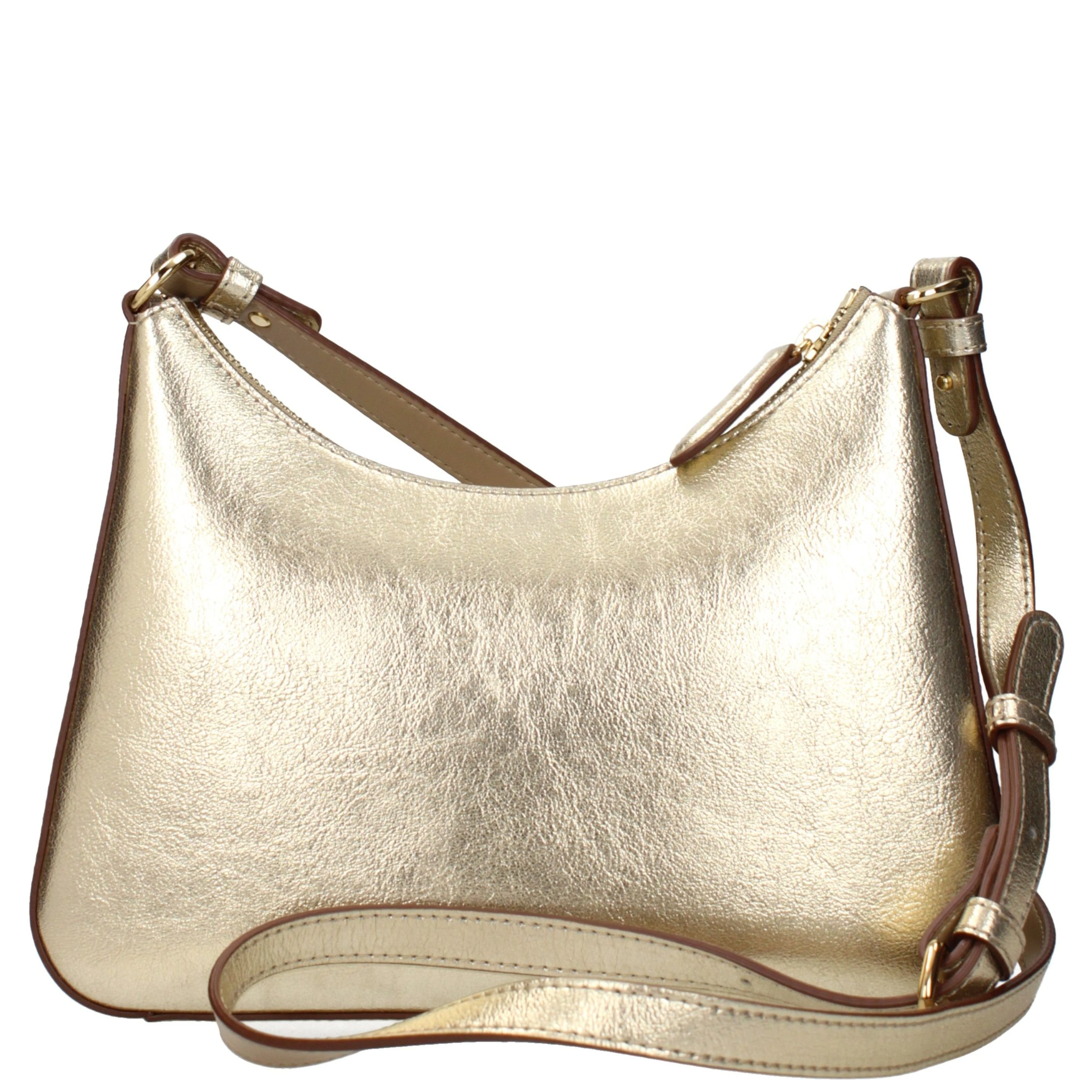 Gold Leather Shoulder Bag