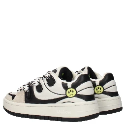 Beige Leather Sneakers