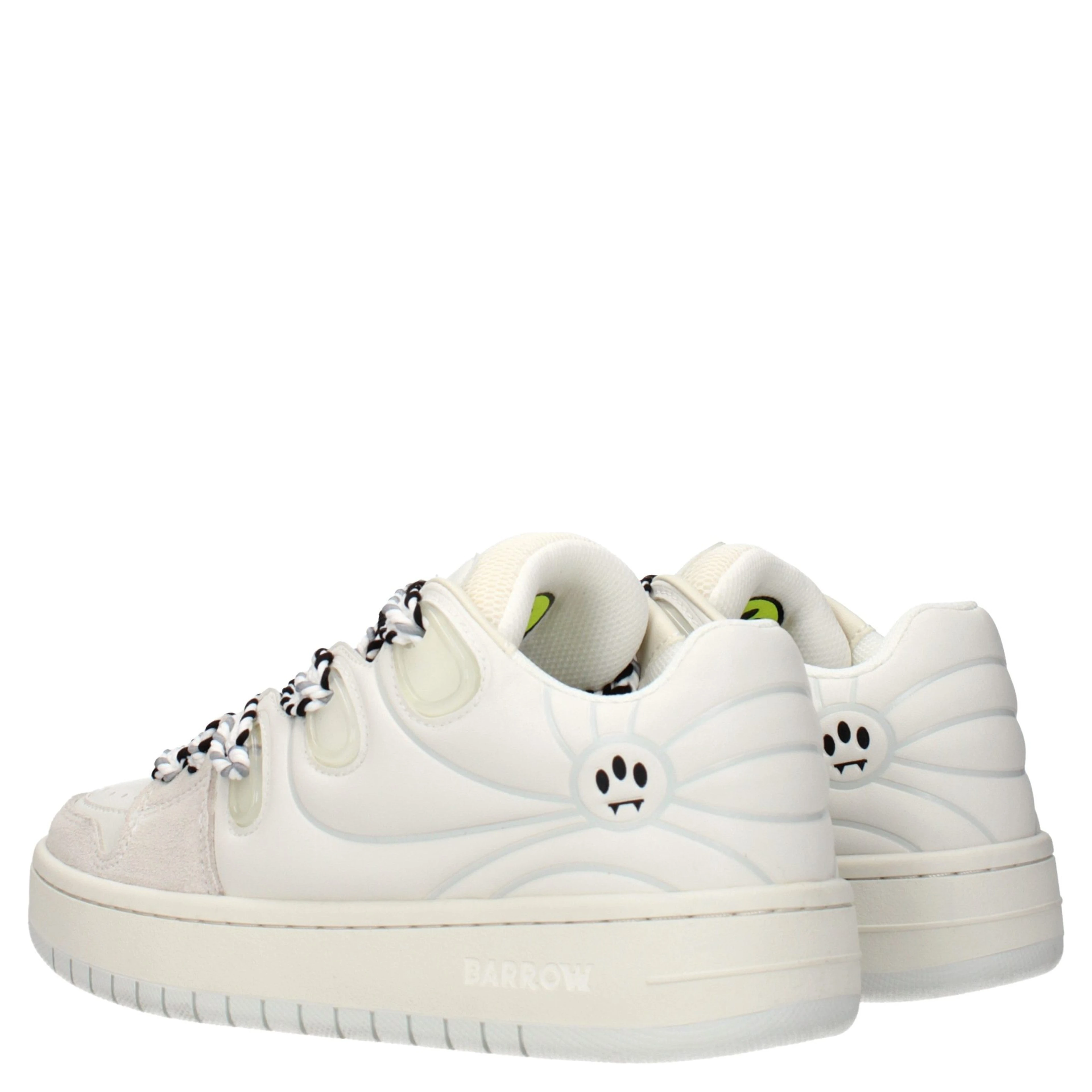 White Leather Low Top Sneakers